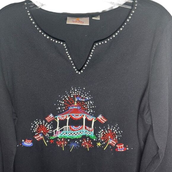 Cracker factory size medium, three-quarter sleeve patriot 100% cotton sihirt, - Picture 3 of 8